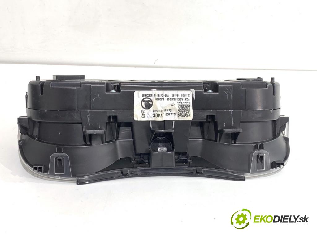 SKODA RAPID liftback 2018 70 kW 1.0 TSI 999 Prístrojovka 5JA920740C (Prístrojová doska)