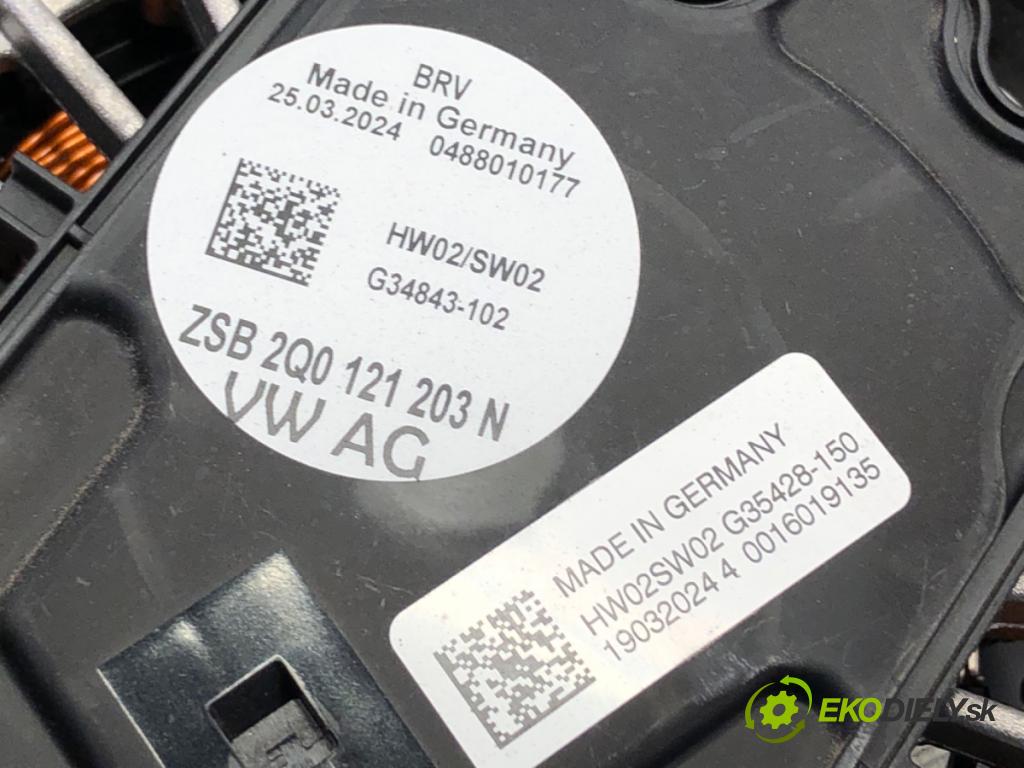 SKODA KAMIQ SUV 2024 85 kW 1.0 TSI 999 ventilátor chladiče 2Q0121203N (Ventilátor)