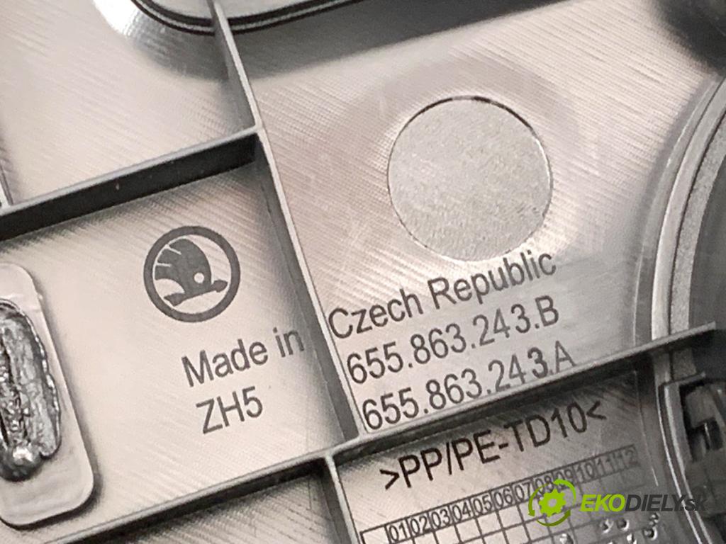 SKODA KAMIQ SUV 2024 85 kW 1.0 TSI 999 Tunel stredový 655863243B (Stredový tunel)