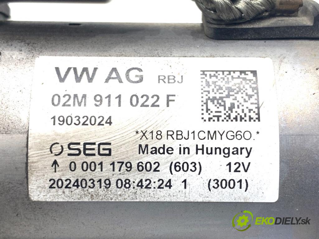 SKODA KAMIQ SUV 2024 85 kW 1.0 TSI 999 Štartér 02M911022F (Štartér)