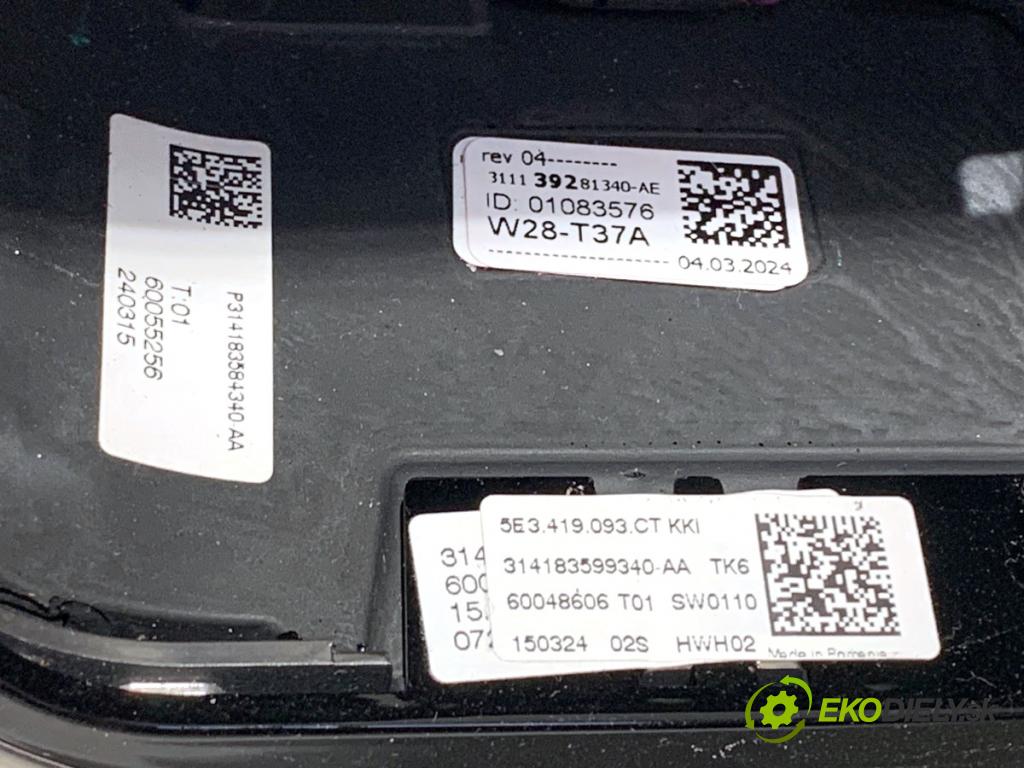 SKODA KAMIQ SUV 2024 85 kW 1.0 TSI 999 Volant 5E3419093CT (Volant)