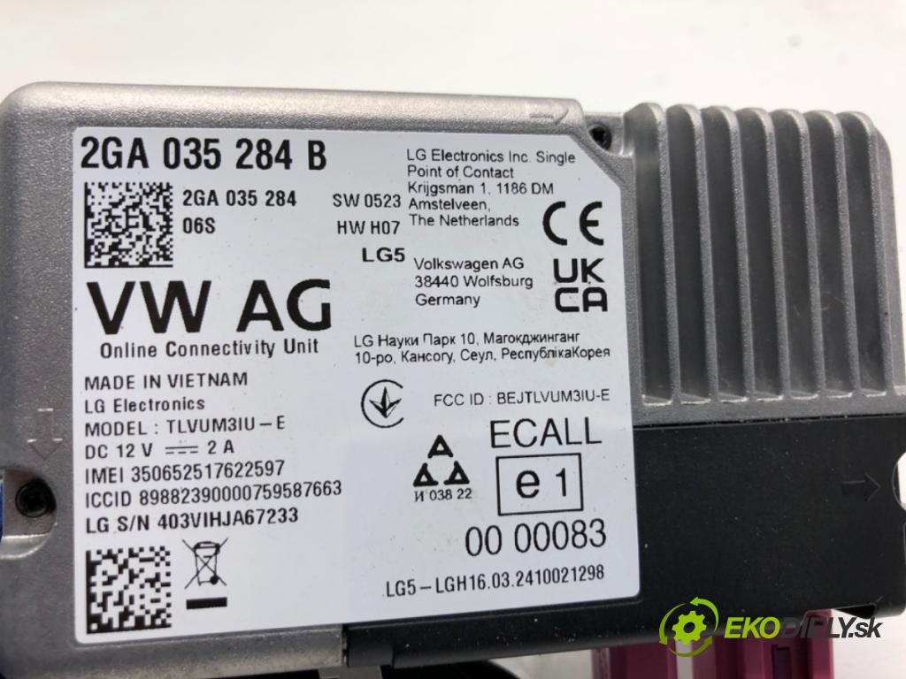 SKODA KAMIQ SUV 2024 85 kW 1.0 TSI 999 Modul ONLINE: 2GA035284B