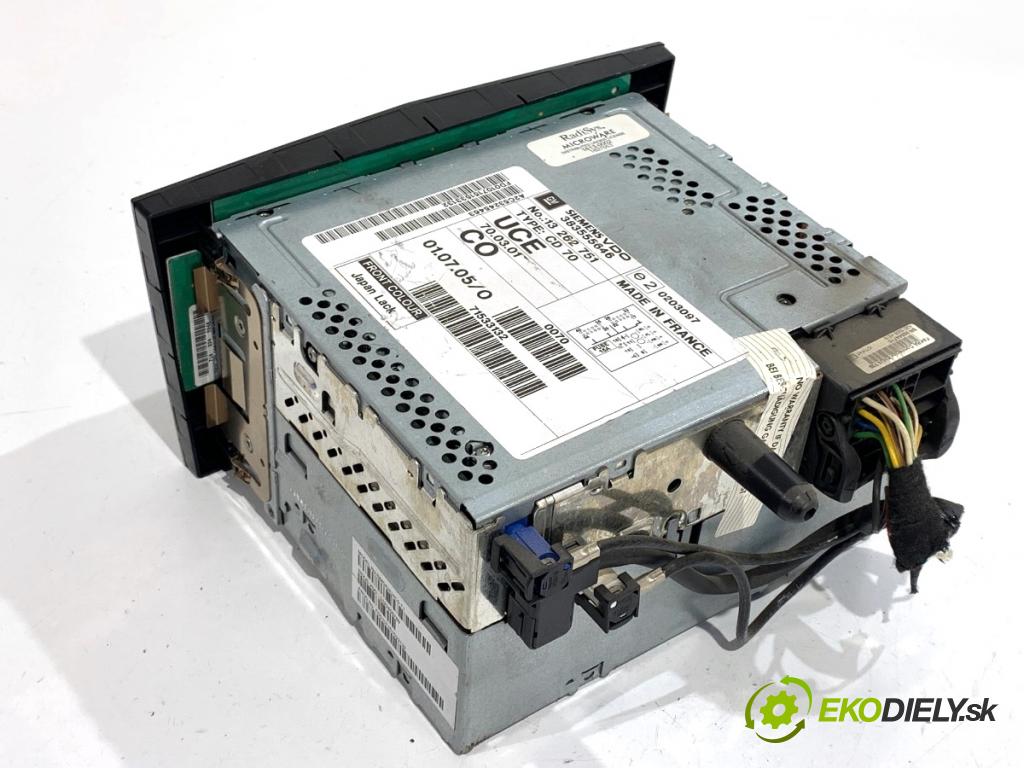 OPEL ASTRA H Kombi 2007 74 kW 1.9 CDTI (L35) 1910 RADIO 13262751 (Audio zariadenie)