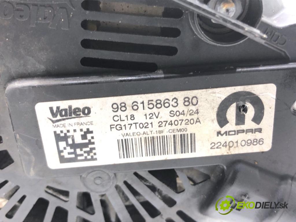 TOYOTA PROACE nadwozie wielkoprzestrzenne (MPV) 2024 96 kW 1.5 D-4D 130 (BKYMA) 1499 Alternátor 9861586380 (Alternátor)