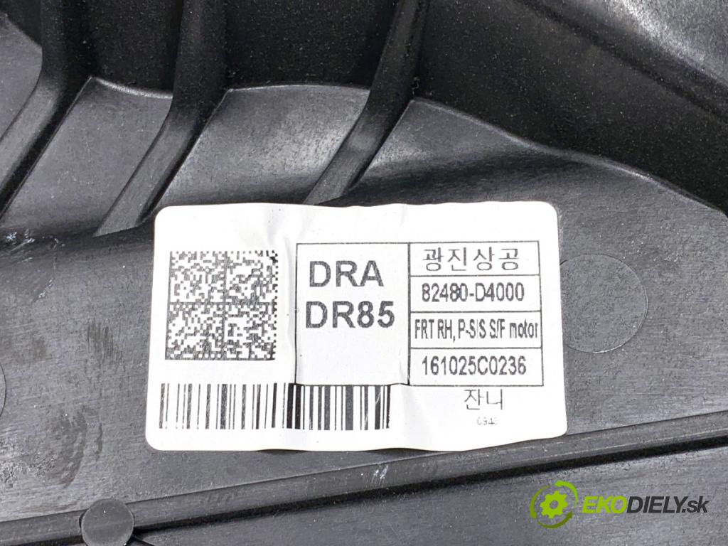 KIA OPTIMA sedan 2016 104 kW 1.7 CRDi 1685 Mechanizmus okna pravy predný 82460D4000