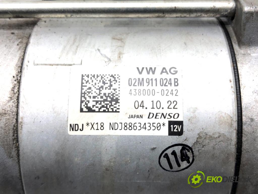 SKODA SUPERB III Kombi 2023 110 kW 2.0 TDI 1968 startér 02M911024B (Startér)