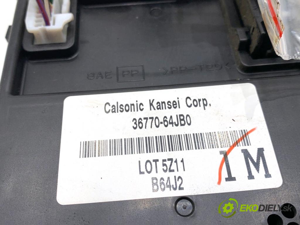 SUZUKI GRAND VITARA II samochód terenowy zamknięty 2006 95 kW 1.9 DDiS Napęd na wszystkie koła (JT419, TD44, JB419WD,... 1870 Modul komfortu 36770-64JB0 (Modul komfortu)