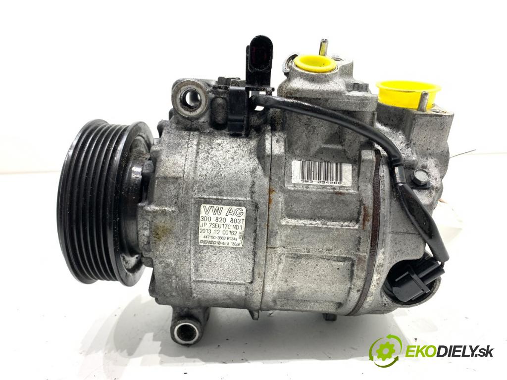 VW PHAETON sedan 2014 176 kW 3.0 V6 TDI 4motion 2967 kompresor klimatizace 3D0820803T (Kompresor klimatizace)