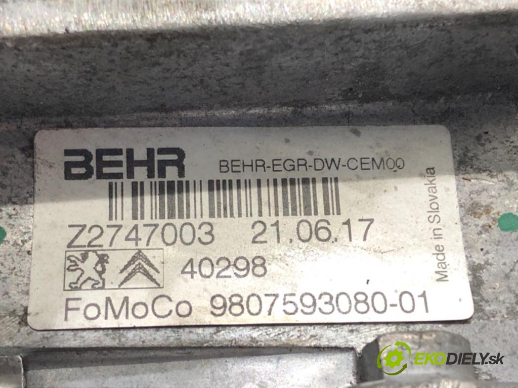 FORD MONDEO MK5 liftback 2017 110 kW 2.0 TDCi 1998 Ventil EGR CHLADIČ: 9807593080