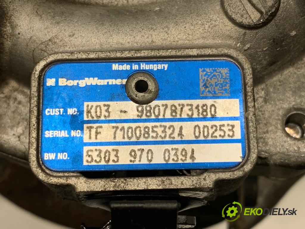 FORD MONDEO MK5 liftback 2017 110 kW 2.0 TDCi 1998 Turbodúchadlo,turbo 9807873180 (Turbodúchadlo (kompletné))