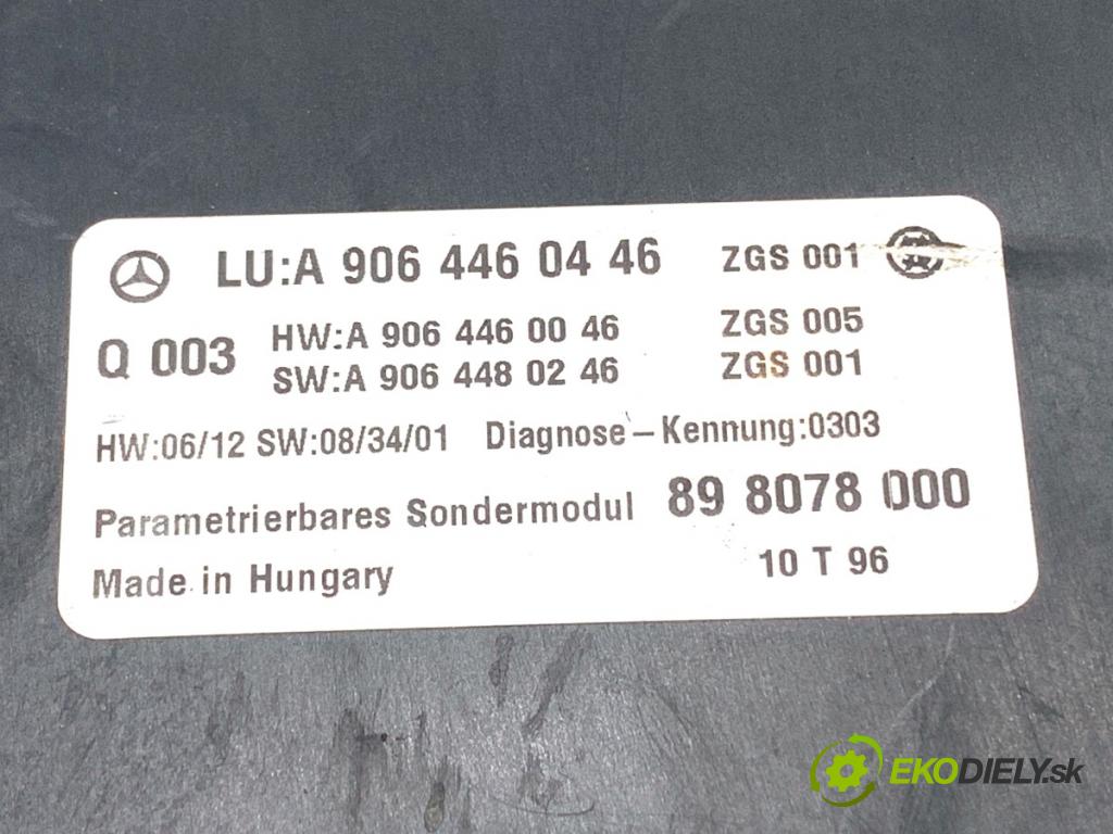 VW CARFTER 30 35 Autobus 2010 120 kW 2.5 TDI 2461 Modul PDC 9064460446 (Riadiaca jednotka ostatné)