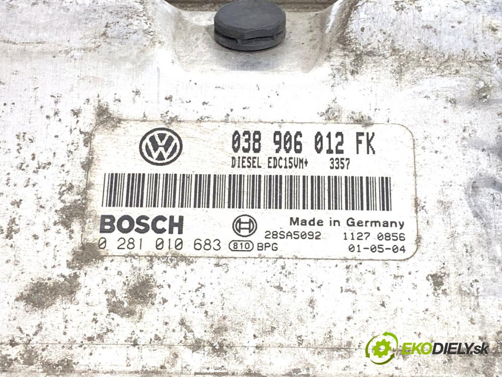 SEAT LEON I liftback 2002 81 kW 1.9 TDI 1896 riadiaca jednotka Motor 038906012FK (Riadiaca jednotka)
