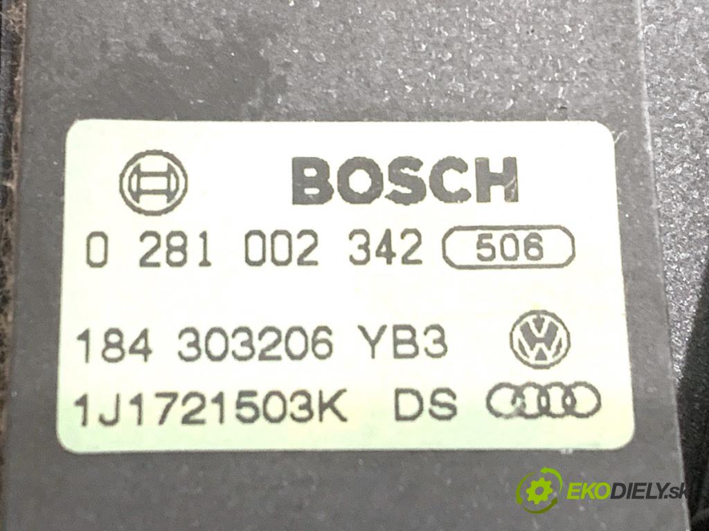 SEAT LEON I liftback 2002 81 kW 1.9 TDI 1896 Potenciometer plynu 0281002342 (Potenciometer plynového pedálu)