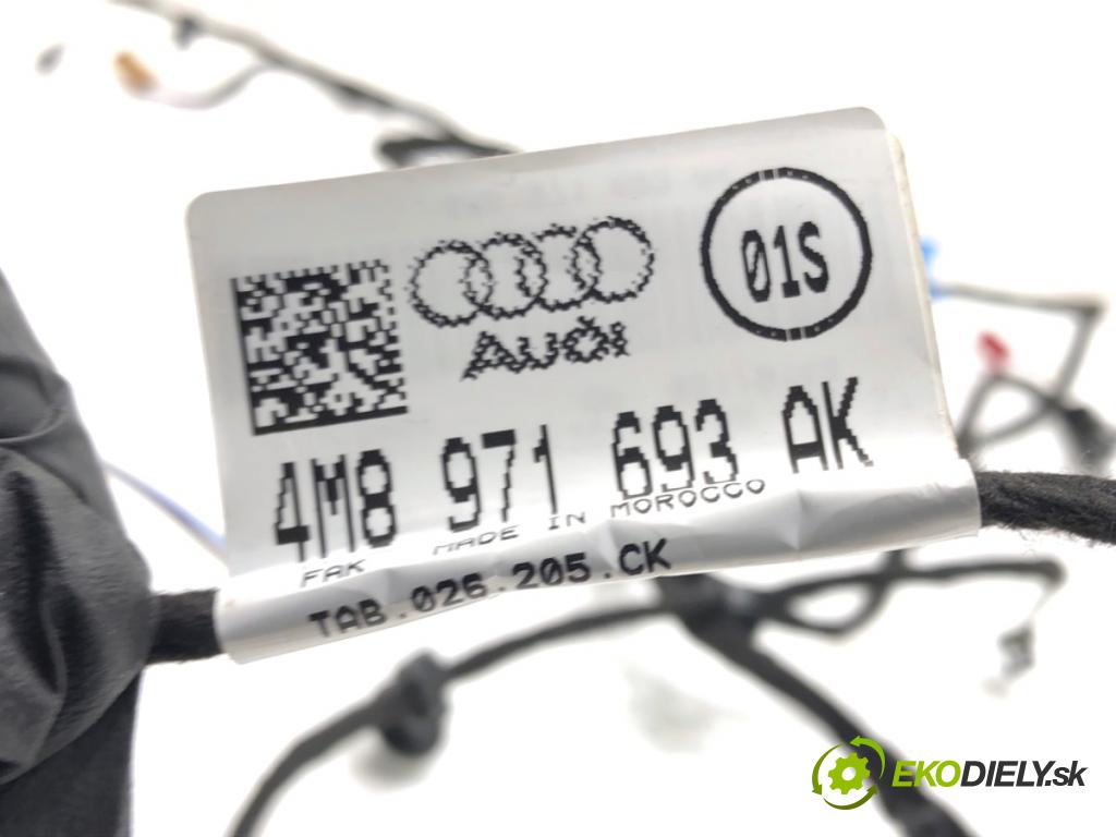 AUDI Q8 SUV 2019 210 kW 50 TDI Mild Hybrid quattro 2967 Káblovačka čalúnenie Dvere zad ľavy 4M8971036H 4M8971693AK