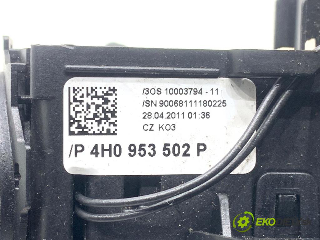 AUDI A8 D4 sedan 2011 258 kW 4.2 TDI quattro 4134 Prepínač kombinovaný 4H0953502P 4H0907129G (Prepínacie páčky pod volantom)