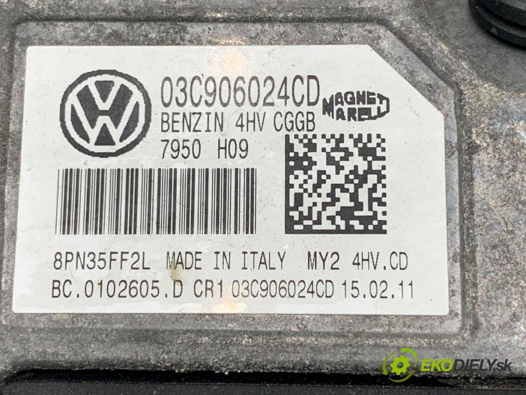 SEAT IBIZA IV liftback 2011 63 kW 1.4 1390 riadiaca jednotka Motor 03C906024CD (Riadiaca jednotka)