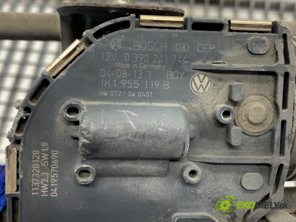 VW GOLF V liftback 2004 77 kW 1.9 TDI 1896 Mechanizmus stieračov predný 1K1955023D (Motorček stieračov predný)