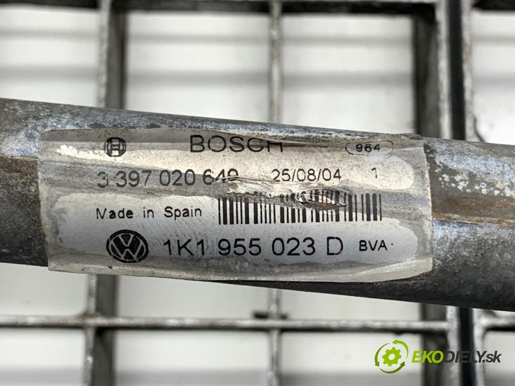 VW GOLF V liftback 2004 77 kW 1.9 TDI 1896 Mechanizmus stieračov predný 1K1955023D (Motorček stieračov predný)