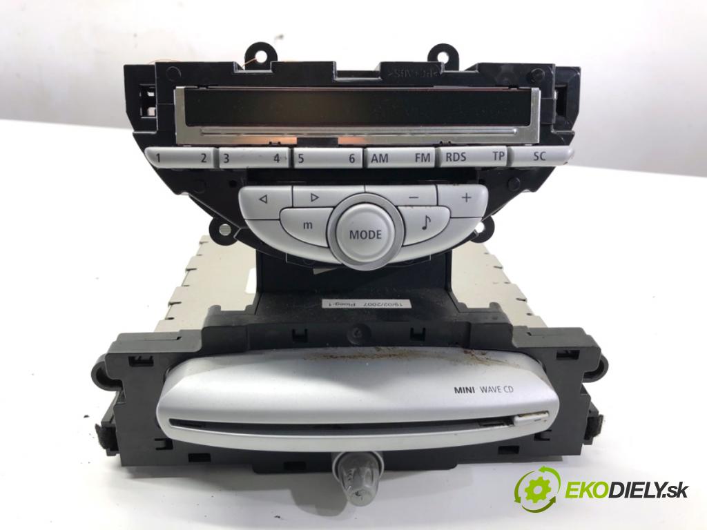 MINI R56 liftback 2007 70 kW One 1397 RADIO 3449347 (Audio zariadenie)