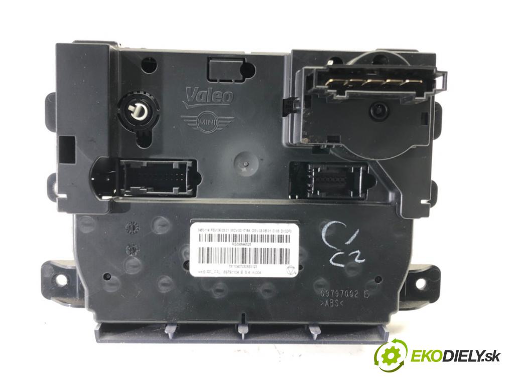 MINI R56 liftback 2007 70 kW One 1397 Panel ovládania kúrenia 3450114 (Prepínacie páčky pod volantom)