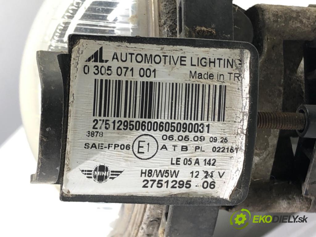 MINI R56 liftback 2007 70 kW One 1397 Hmlové svetlo, hmlovka ľavy predný 2751295