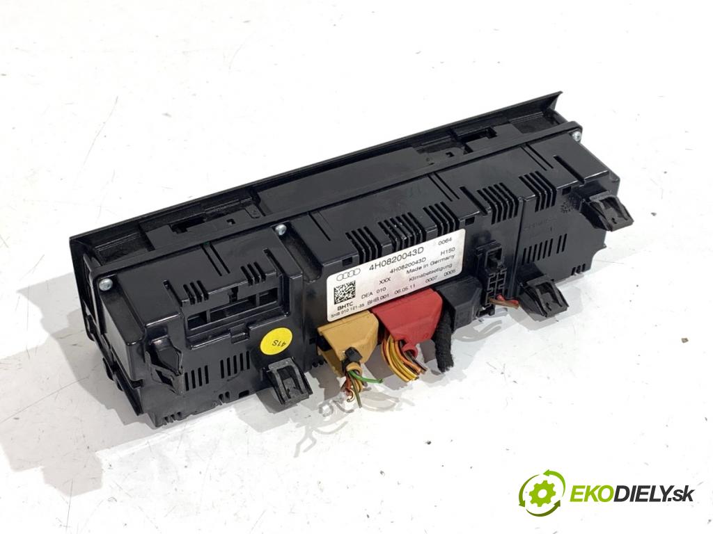 AUDI A8 D4 sedan 2011 258 kW 4.2 TDI quattro 4134 Panel ovládania kúrenia 4H0820043D (Prepínacie páčky pod volantom)