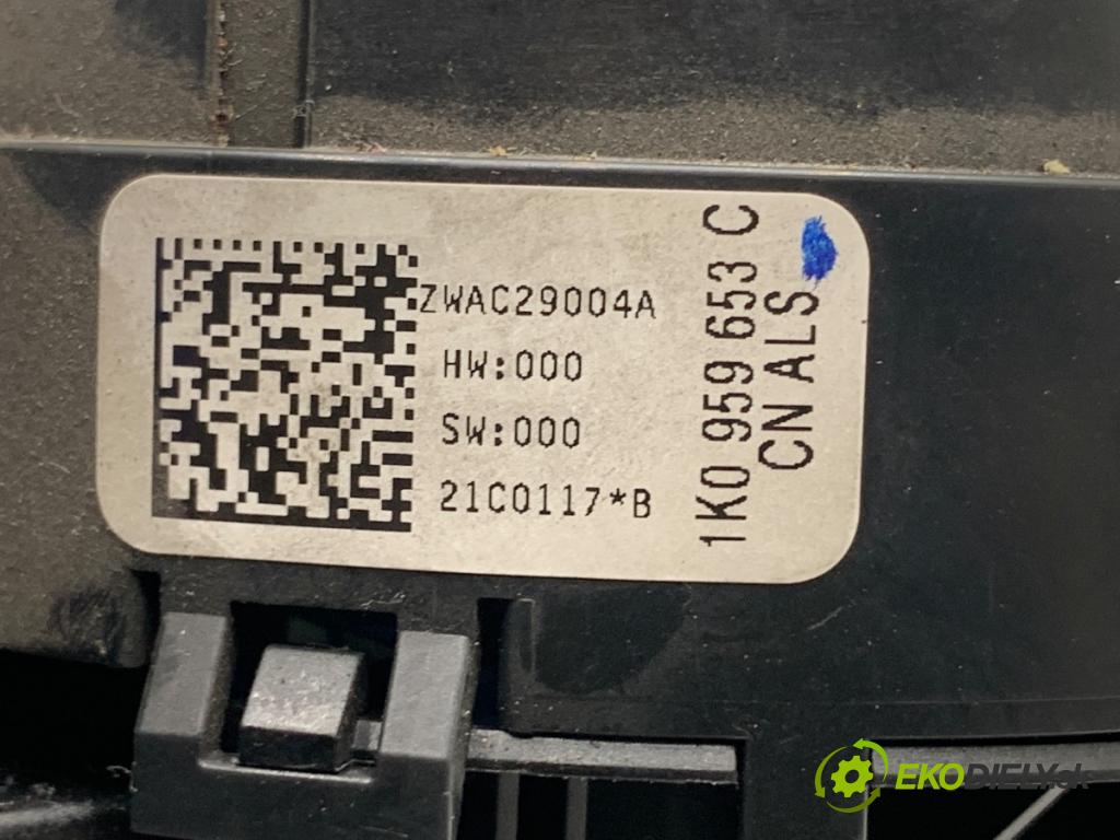 VW TOURAN nadwozie wielkoprzestrzenne (MPV) 2005 103 kW 2.0 TDI 1968 Prepínač kombinovaný 1K0959653C (Prepínacie páčky pod volantom)