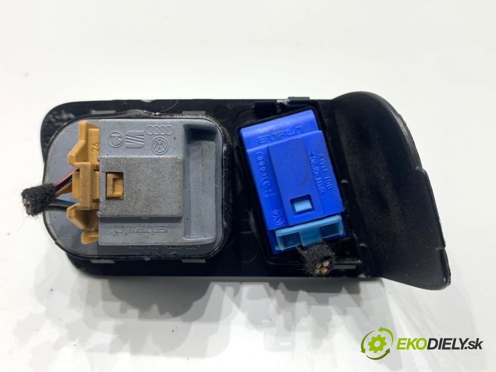 VW TOURAN nadwozie wielkoprzestrzenne (MPV) 2005 103 kW 2.0 TDI 1968 Prepínač nastavenia spätných zrkadiel 1T1959552 (Prepínacie páčky pod volantom)