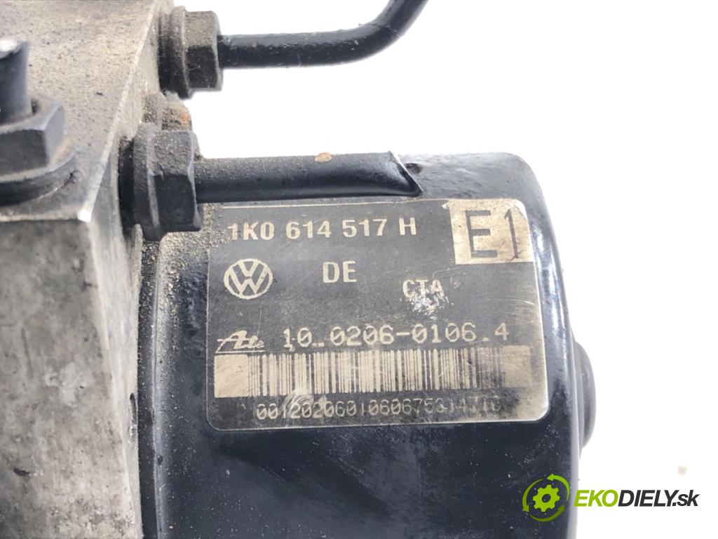 VW TOURAN nadwozie wielkoprzestrzenne (MPV) 2005 103 kW 2.0 TDI 1968 Pumpa ABS 1K0614517H (Pumpa ABS)