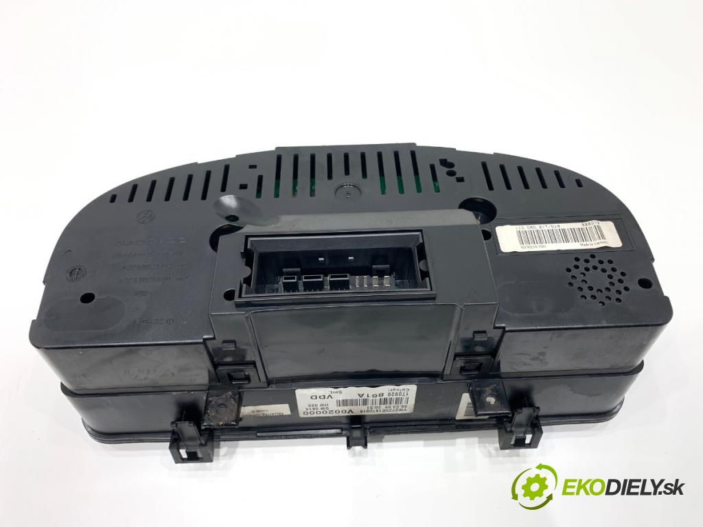 VW TOURAN nadwozie wielkoprzestrzenne (MPV) 2005 103 kW 2.0 TDI 1968 Prístrojovka 1T0920861A (Prístrojová doska)