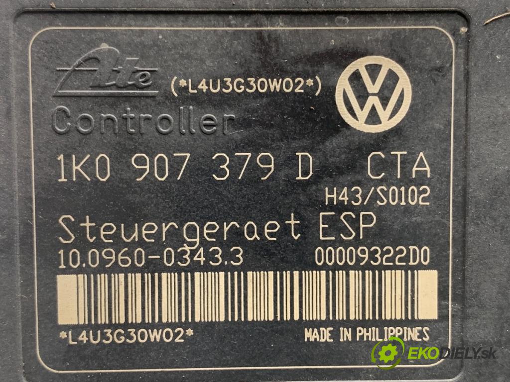 VW TOURAN nadwozie wielkoprzestrzenne (MPV) 2003 74 kW 1.9 TDI 1896 Pumpa ABS 1K0907379D 1K0614517B (Pumpa ABS)