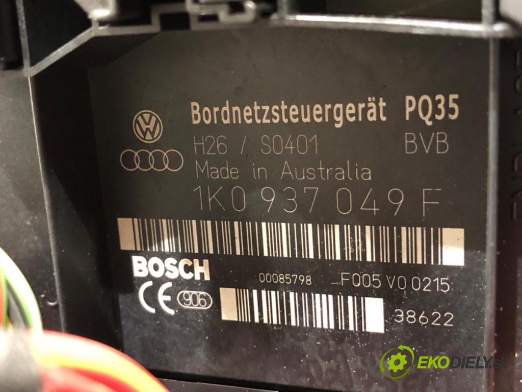 VW TOURAN nadwozie wielkoprzestrzenne (MPV) 2003 74 kW 1.9 TDI 1896 Modul BORDNETZ 1K0937049F (Riadiaca jednotka ostatné)