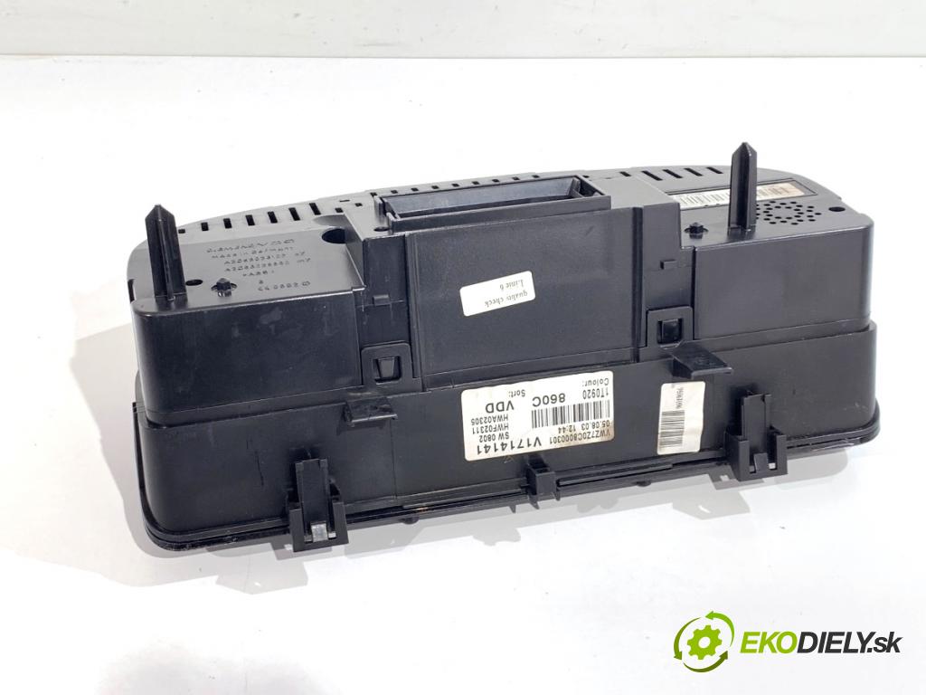 VW TOURAN nadwozie wielkoprzestrzenne (MPV) 2003 74 kW 1.9 TDI 1896 Prístrojovka 1T0920860C (Prístrojová doska)