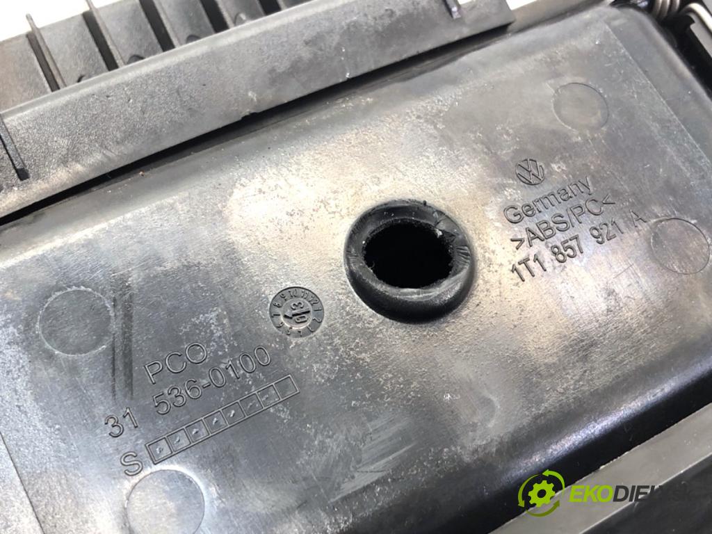 VW TOURAN nadwozie wielkoprzestrzenne (MPV) 2003 74 kW 1.9 TDI 1896 Mriežky kúrenia predný Priehradka, kastlík 1T1857921
