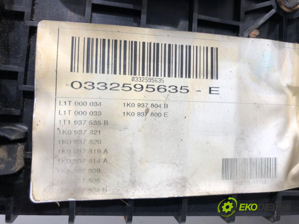 VW TOURAN nadwozie wielkoprzestrzenne (MPV) 2003 74 kW 1.9 TDI 1896 skříňka poistková 1K0937804B (Pojistková skříňka)