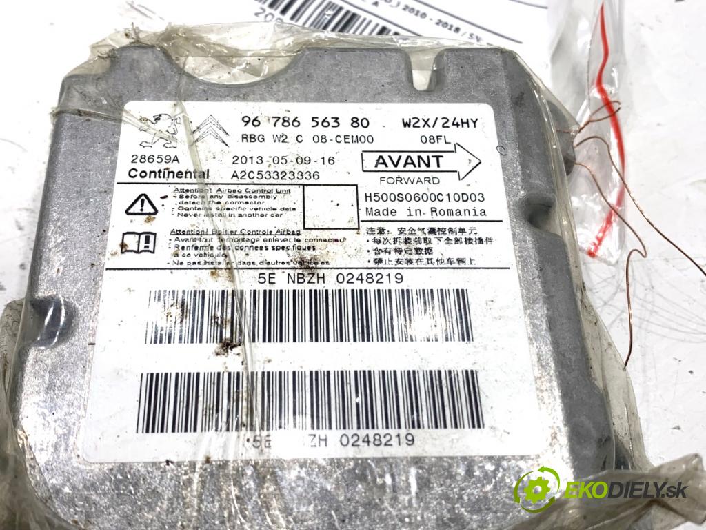 PEUGEOT 508 I sedan 2013 120 kW 2.0 HDi 1997 senzor airbag 9678656380 (Snímač)