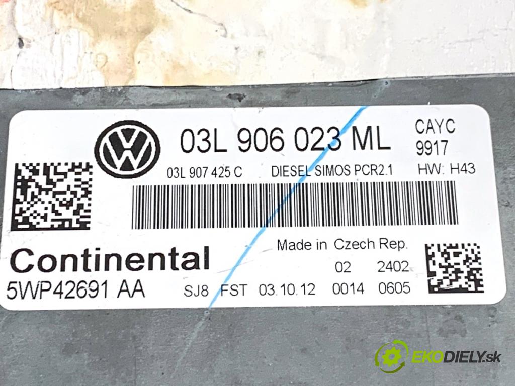 VW GOLF VI Kombi 2012 77 kW 1.6 TDI 1598 riadiaca jednotka Motor 03L906023ML (Riadiaca jednotka)