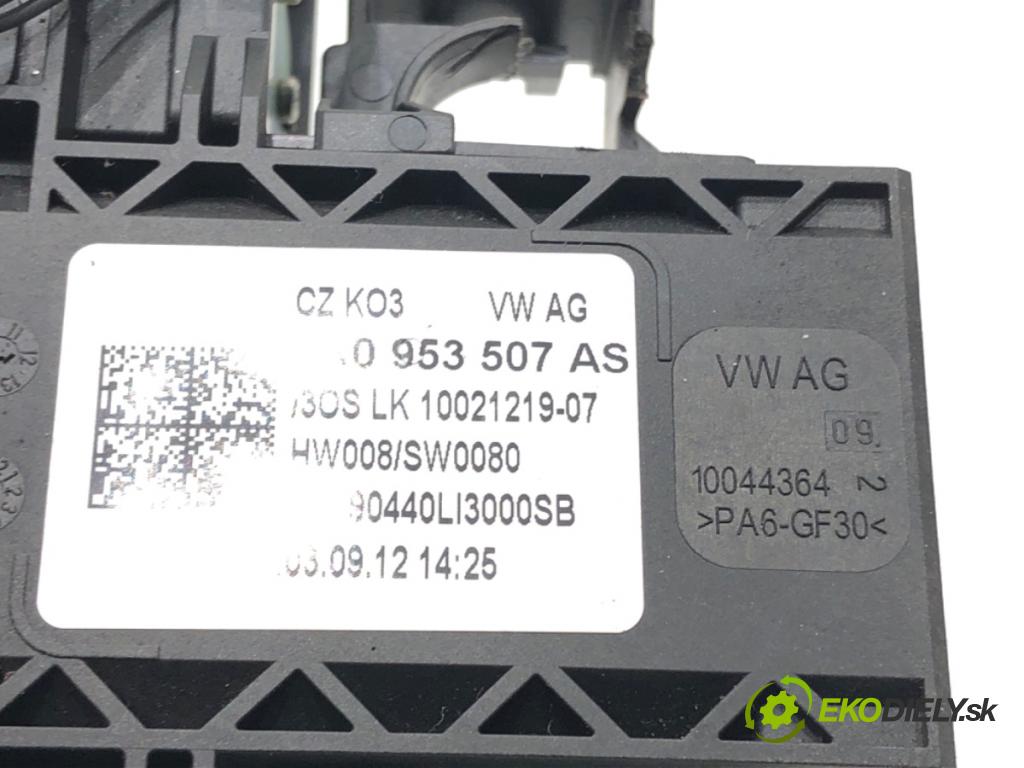 VW GOLF VI Kombi 2012 77 kW 1.6 TDI 1598 Prepínač kombinovaný 5K0953513L (Prepínacie páčky pod volantom)