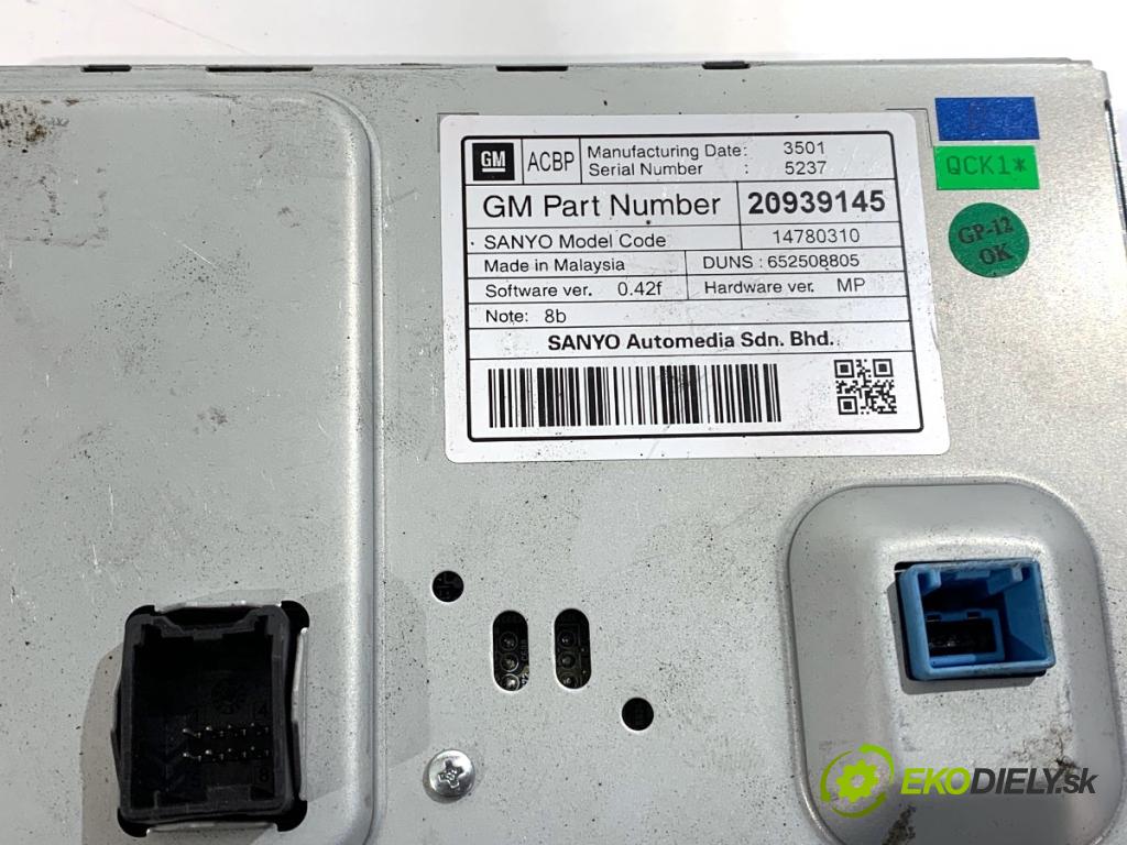 OPEL INSIGNIA A liftback 2012 118 kW 2.0 CDTI (68) 1956 Dislpej 20939145 (Prístrojová doska)