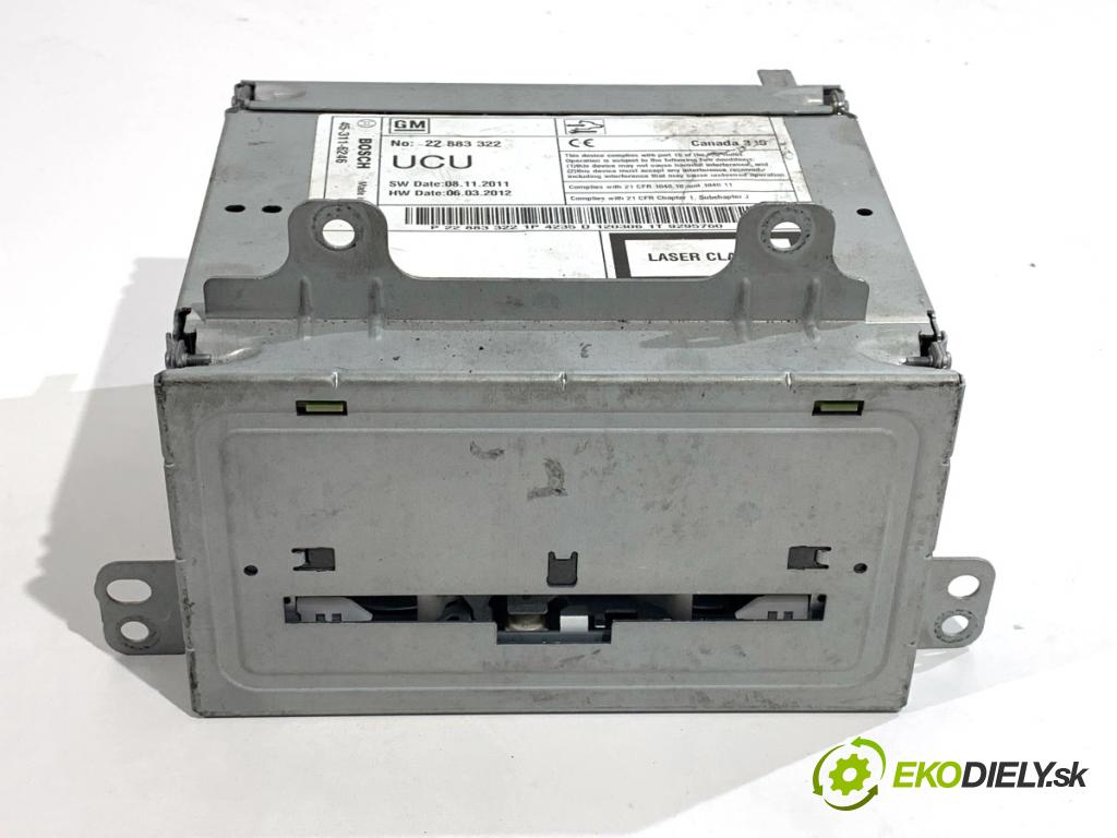 OPEL INSIGNIA A liftback 2012 118 kW 2.0 CDTI (68) 1956 RADIO Navigácia 22883322 (Audio zariadenie)