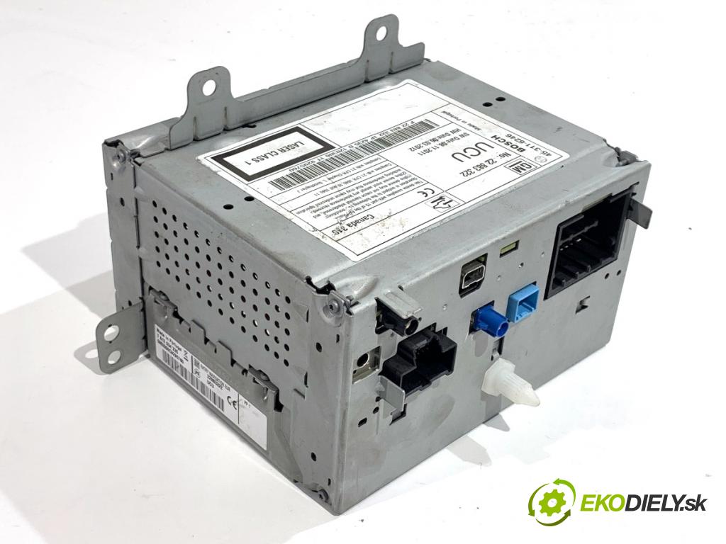 OPEL INSIGNIA A liftback 2012 118 kW 2.0 CDTI (68) 1956 RADIO Navigácia 22883322 (Audio zariadenie)