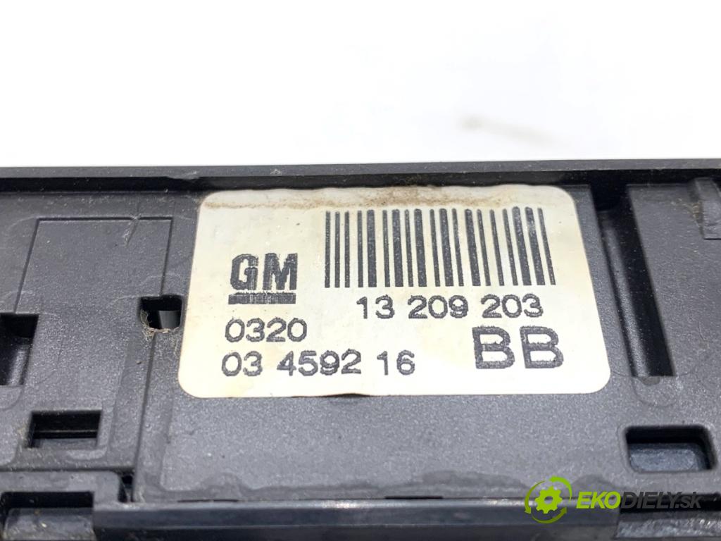 OPEL ASTRA H liftback 2005 125 kW 2.0 Turbo (L08) 1998 Prepínač okien 13209203 (Prepínacie páčky pod volantom)