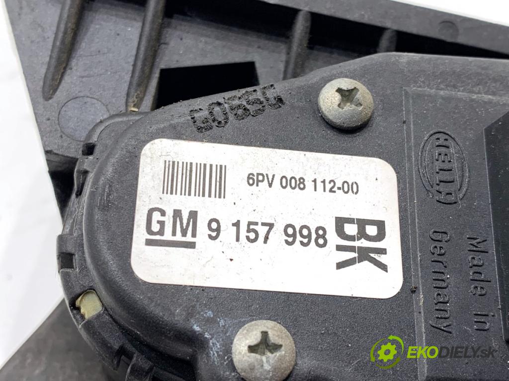 OPEL ASTRA H liftback 2005 125 kW 2.0 Turbo (L08) 1998 Potenciometer plynu 9157998 (Potenciometer plynového pedálu)