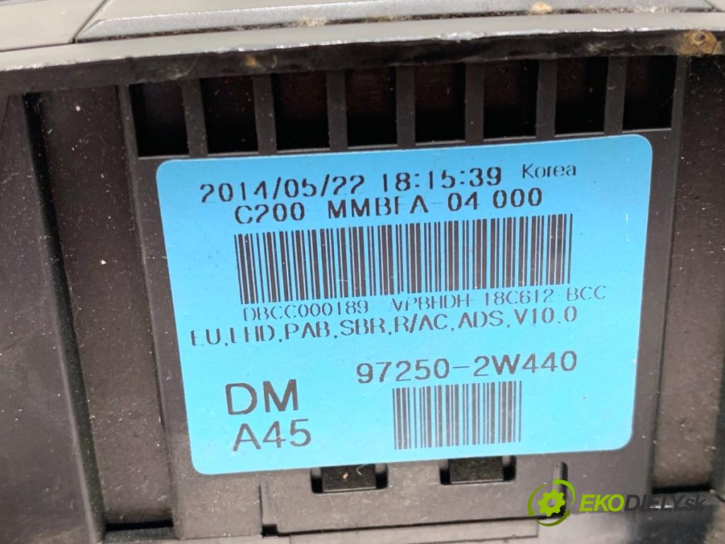 HYUNDAI SANTA FE III SUV 2014 145 kW 2.2 CRDi 4WD 2199 Panel ovládania kúrenia 97250-2W440 (Prepínacie páčky pod volantom)