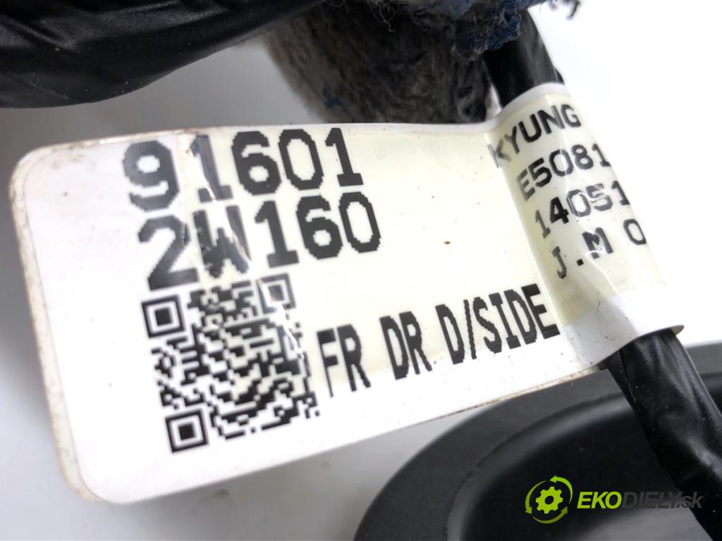 HYUNDAI SANTA FE III SUV 2014 145 kW 2.2 CRDi 4WD 2199 Káblovačka Dvere predný ľavy 91601-2W160