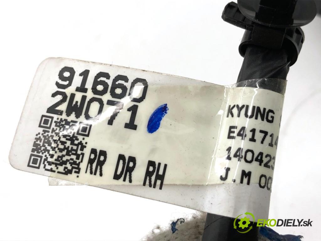 HYUNDAI SANTA FE III SUV 2014 145 kW 2.2 CRDi 4WD 2199 Káblovačka Dvere zad pravy 91660-2W071