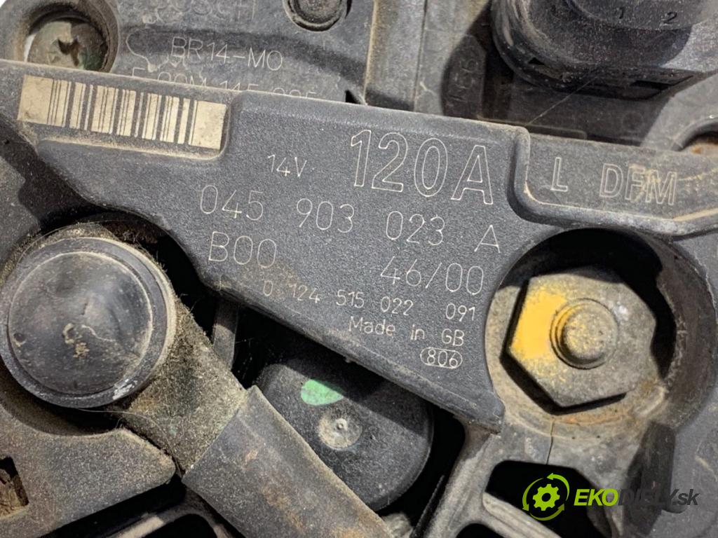 AUDI A2 liftback 2001 55 kW 1.4 1390 Alternátor 045903023A (Alternátor)
