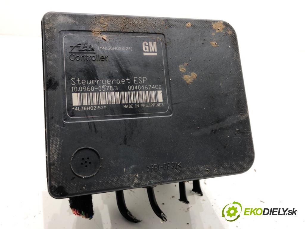 OPEL ZAFIRA B nadwozie wielkoprzestrzenne (MPV) 2006 74 kW 1.9 CDTI (M75) 1910 Pumpa ABS 13244860 (Pumpa ABS)