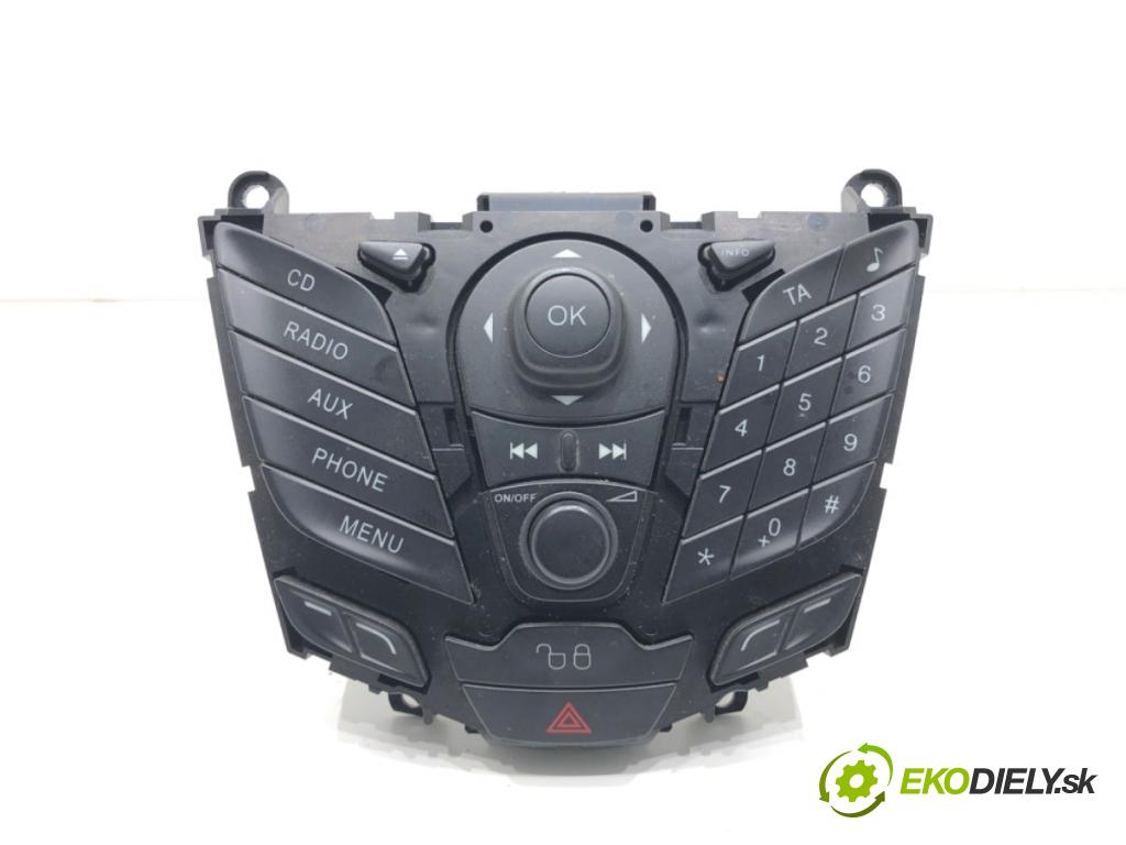 FORD FIESTA MK7 liftback 2010 55 kW 1.6 TDCi 1560 Panel ovládania radia 8A6T18K811BE (Prepínacie páčky pod volantom)