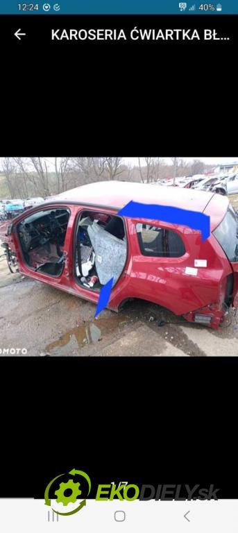 DACIA DUSTER SUV 2021 85 kW 1.5 dCi 115 (HMAD) 1461 karoséria ČTVRŤÁK: Blatník zad ľavy 